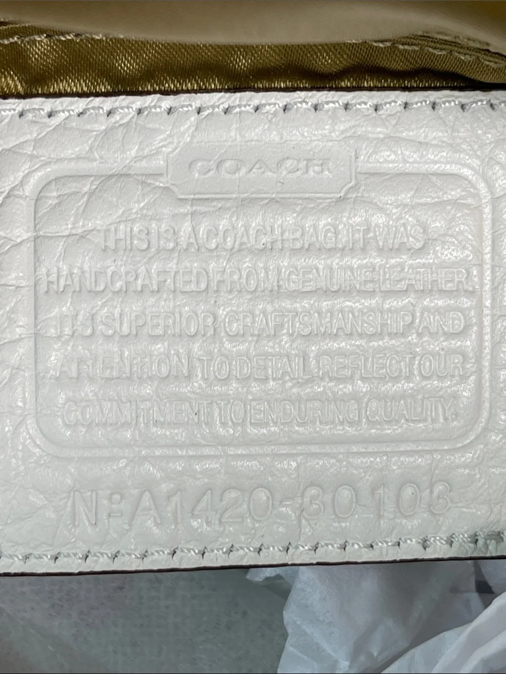 Coach A1420-30103 Madison Mixed Exotic Embossed Leather Satchel Authenticated